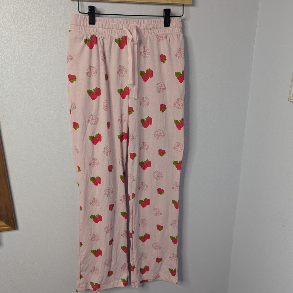 Strawberry Shortcake Pink Lounge Pants, Women’s Small